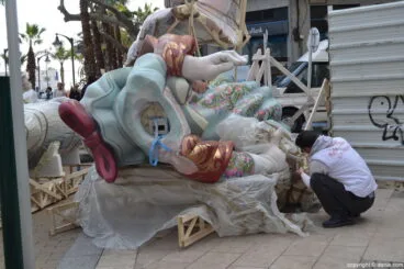 Plantà fallas Dénia 2017 – ninots falla Port Rotes
