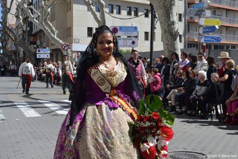 146 Ofrenda Fallas Dénia 2017 - Falla París Pedrera - Pilar Ramírez