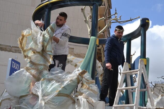 17 planta fallas denia 2017 trabajos falla port rotes