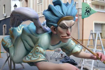 Plantà fallas Dénia 2017 – ninot Oeste