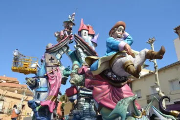Plantà fallas Dénia 2017 – falla Oeste grande