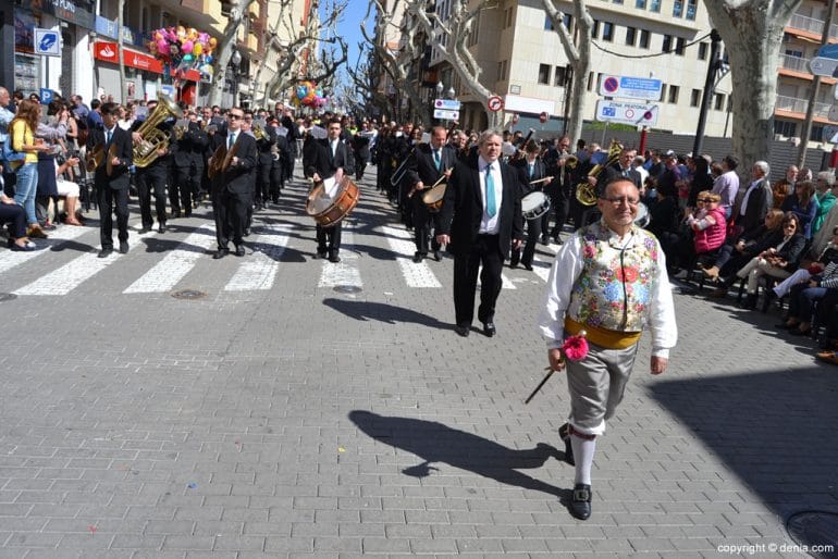 305 Ofrenda Fallas Dénia 2017 - Presidente Junta Local Fallera