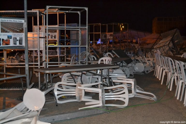 Destrozo en el Sopar de Germanor