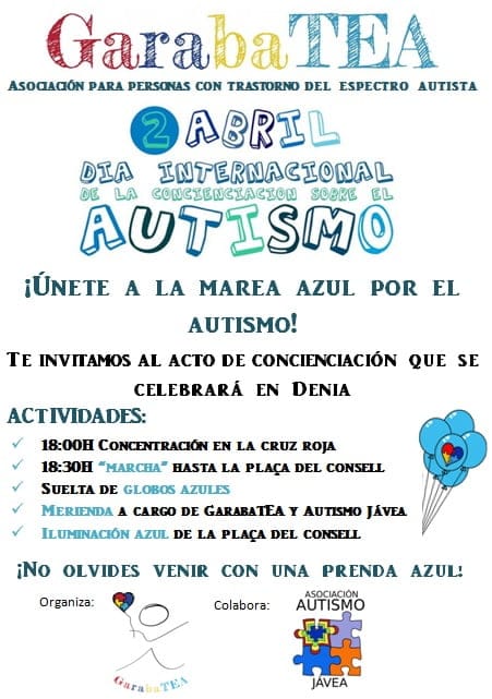 dia internacional de concienciacion sobre el autismo en denia