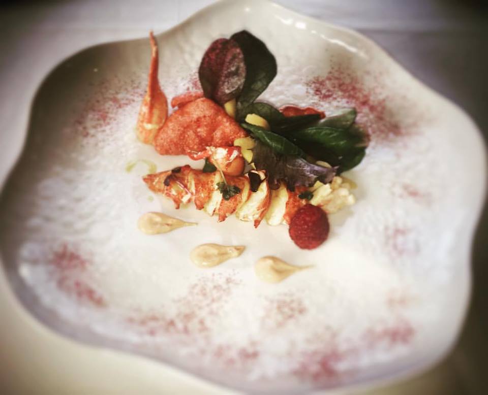 ensalada restaurante agua de mar