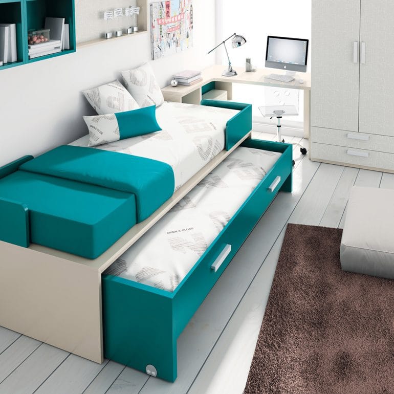 Habitación juvenil azul Muebles Martínez