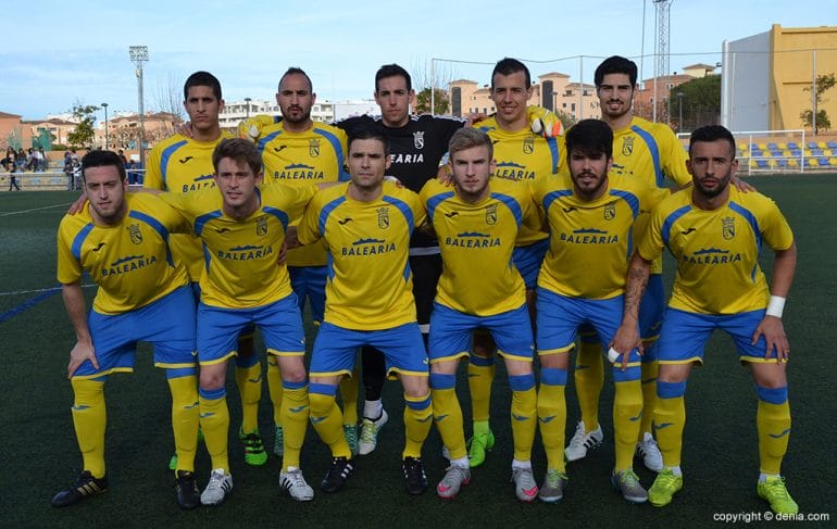 Once del CD Dénia ante el Calpe CF