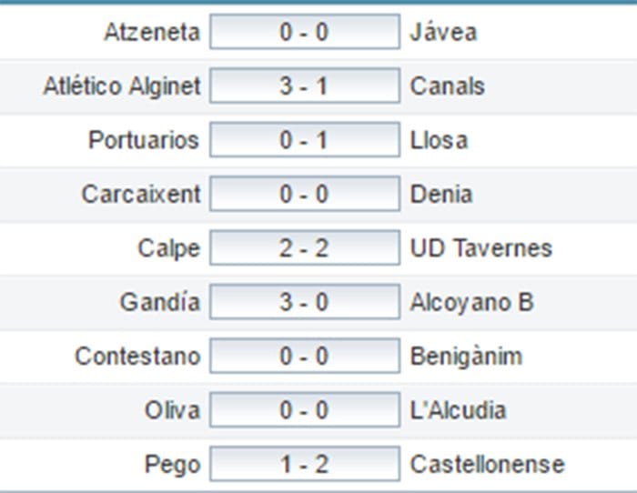 resultados jornada 26 preferente