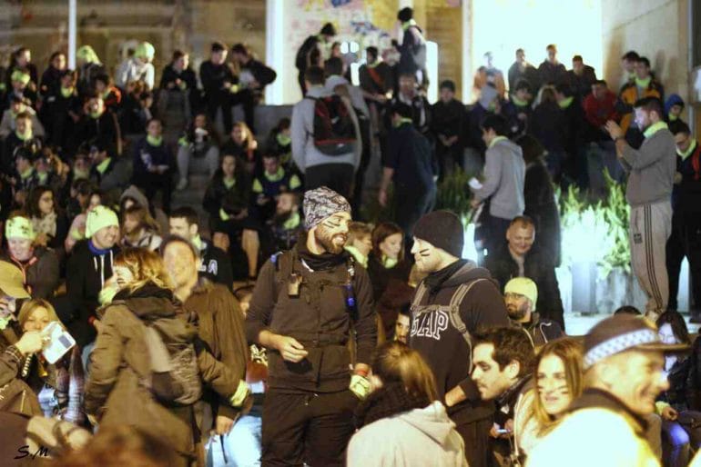 Supervivientes de la noche zombie en Dénia