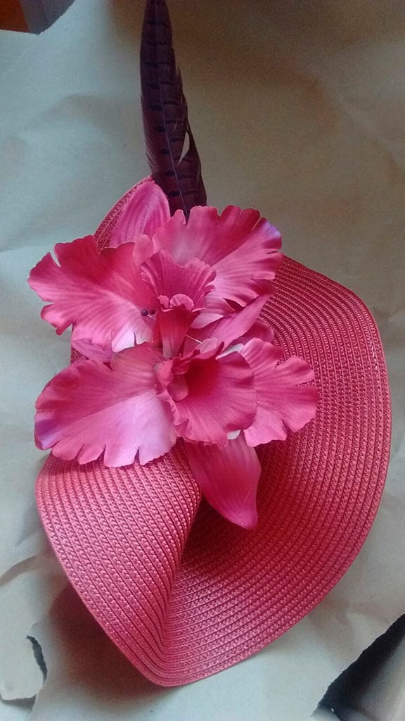 tocado de flores rosas dore