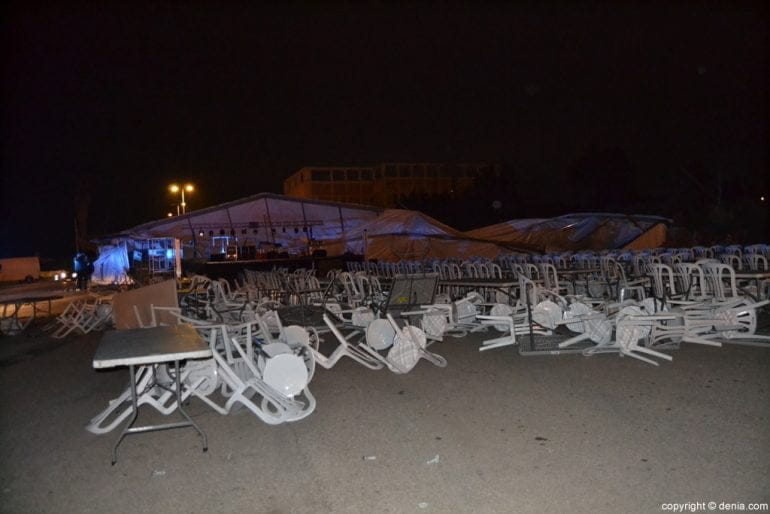 Vuela la carpa del Sopar de Germanor