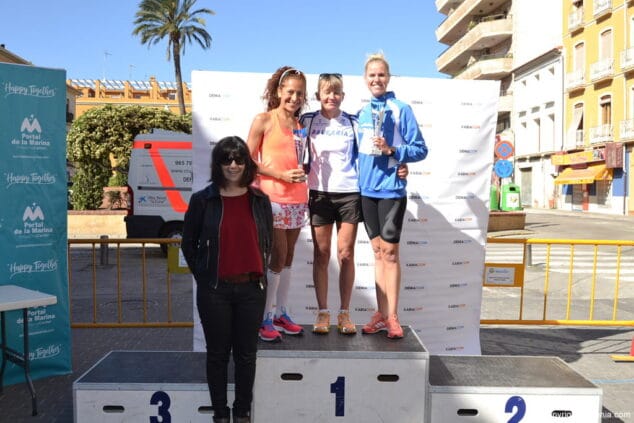 10 4o marcha solidaria a favor del cee raquel paya podium veteranas femenino