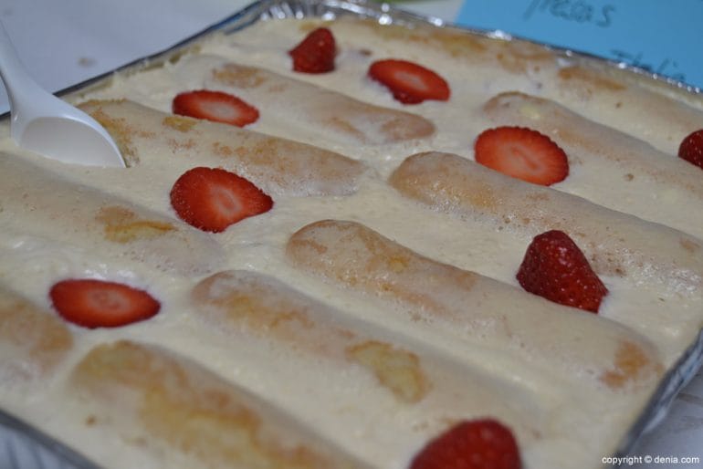 9º Mostra de Cocina Internacional en el María Ibars - Tiramisú de fresa
