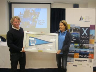 alex pella y theresa zabell en el x salon nautico de denia