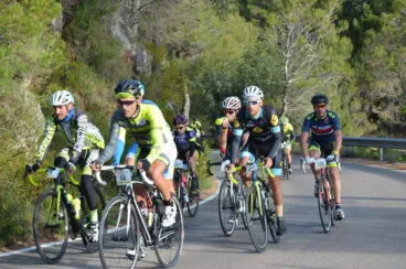 Arcadi Leal y Samuel Bustos en plena marcha cicloturista de Gandía