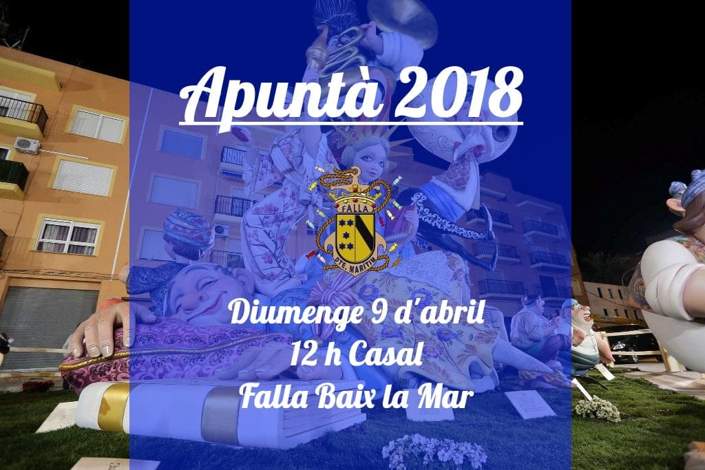 cartel apunta falla baix la mar