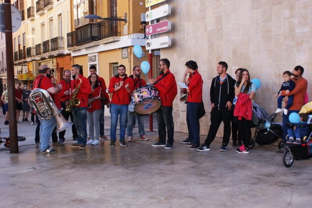 charanga participante en la marcha