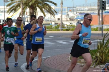 Christina Mallet en la carrera