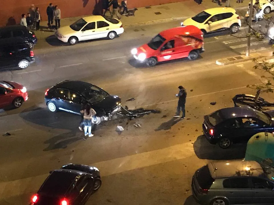 coche accidentado en denia