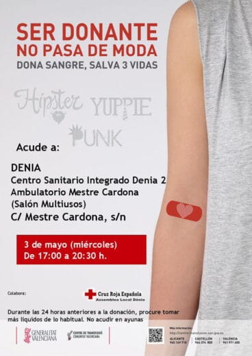 donacion sangre denia 3 mayo
