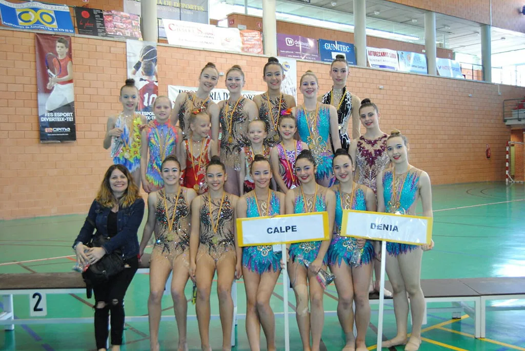El Club Gimnàstica Dénia volvió a brillar en varias competiciones 2 gimnasta de denia y calpe en el trofeo de xabia