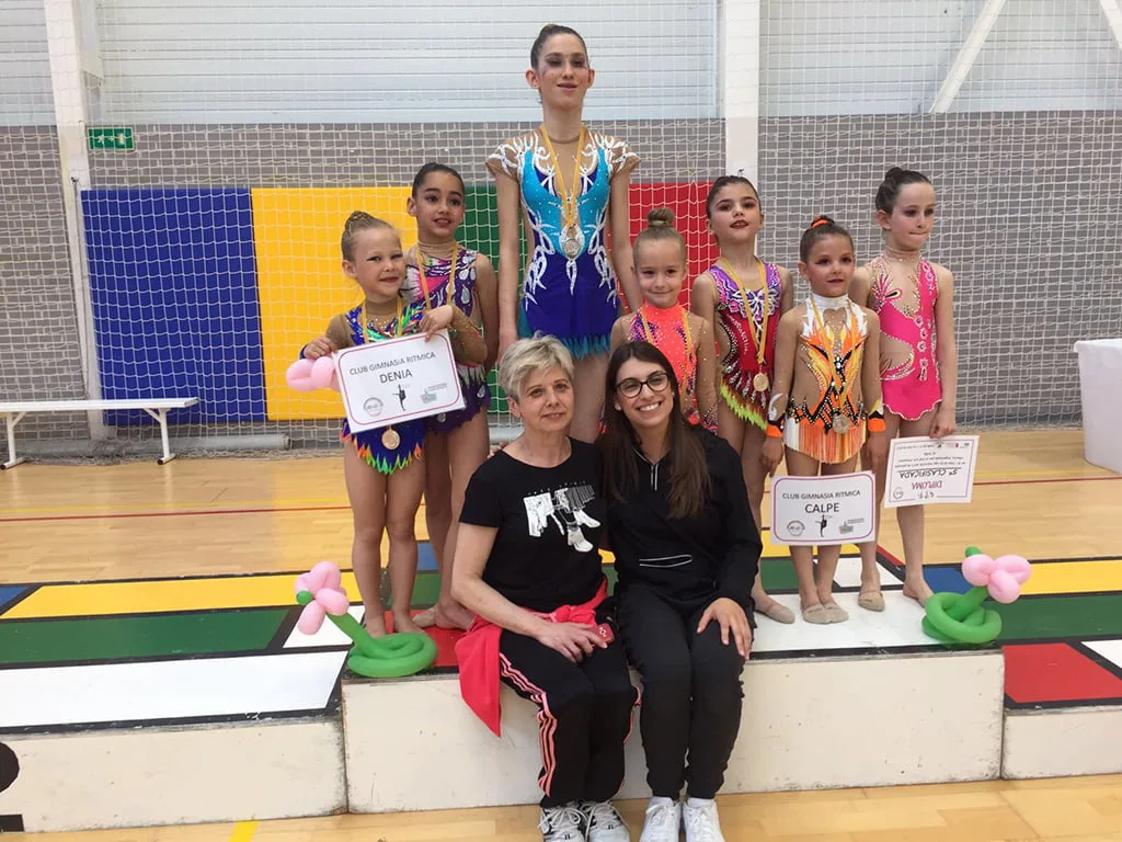 El Club Gimnàstica Dénia volvió a brillar en varias competiciones 1 gimnastas de denia y calpe en la liga interclub en alfas del pi