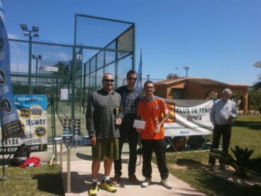 javier serer y luis sanchis con sus trofeos