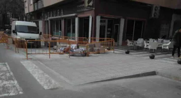 mejoras en la acera de la avenida del montgo