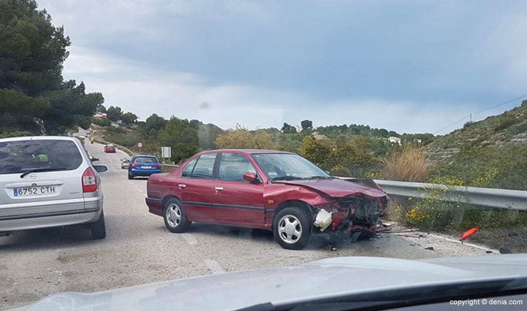 otro de los coches siniestrados