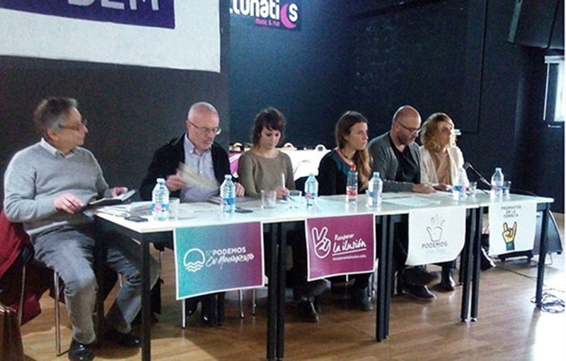 El Círculo Podemos celebra en Dénia un encuentro de propuestas previo a la Asamblea Valenciana 1 podemos denia durante una asamblea