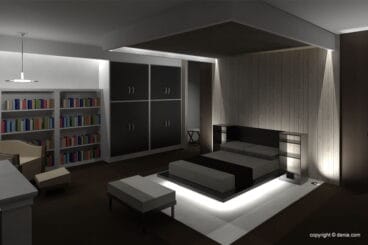 Interior de proyecto de obra nueva – GV Arquitecnia