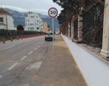 Renovación de  aceras en la calle Aldebaran