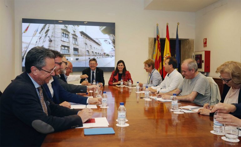 Reunión entre Ximo Puig y la Xarxa d'Alcaldes de la Marina Alta