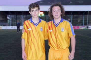 rodrigo catala y santi palacios con la seleccion valenciana sub 15