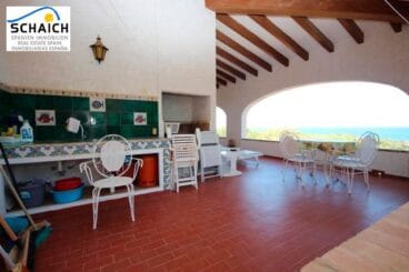 Terraza cubierta de la villa en las rotas Stella Inmo Consulting