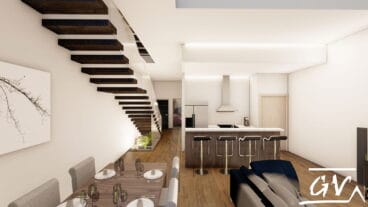 Vivienda entre medianeras en Museros (Valencia), un proyecto de interiorismo de de GV Arquitecnia