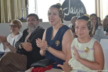 Desfile de candidatas a falleras mayores de Dénia 2018 – Falleras Mayores 2017 y presidente de JLF