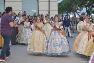 Despedida Falleras Mayores de Dénia 2017 – Llegada de las cortes de honor
