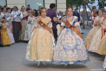 Despedida Falleras Mayores de Dénia 2017 – Llegada de las cortes de honor