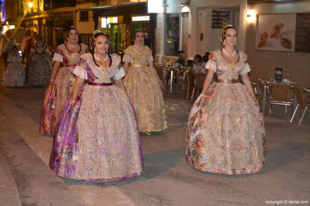 10 eleccion falleras mayores denia 2018 llegada de las cortes de honor