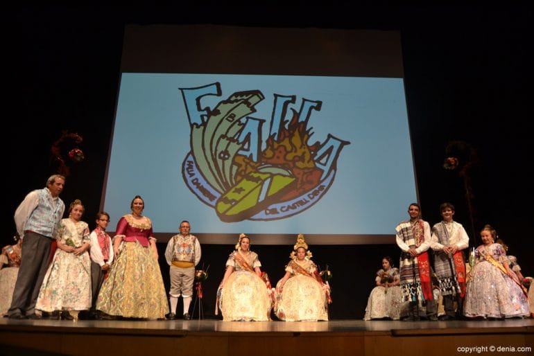 Despedida Falleras Mayores de Dénia 2017 - Cargos 2017 y 2018 de la falla Darrere del Castell