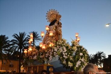 Procesión de la Mare de Déu dels Desemparats 2017 – La Virgen llegando al puerto