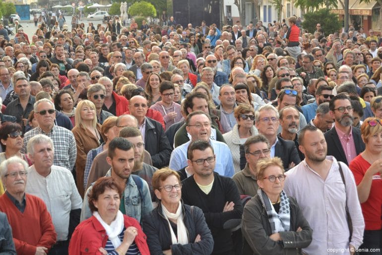 Concentración Volem el Tren - Participantes
