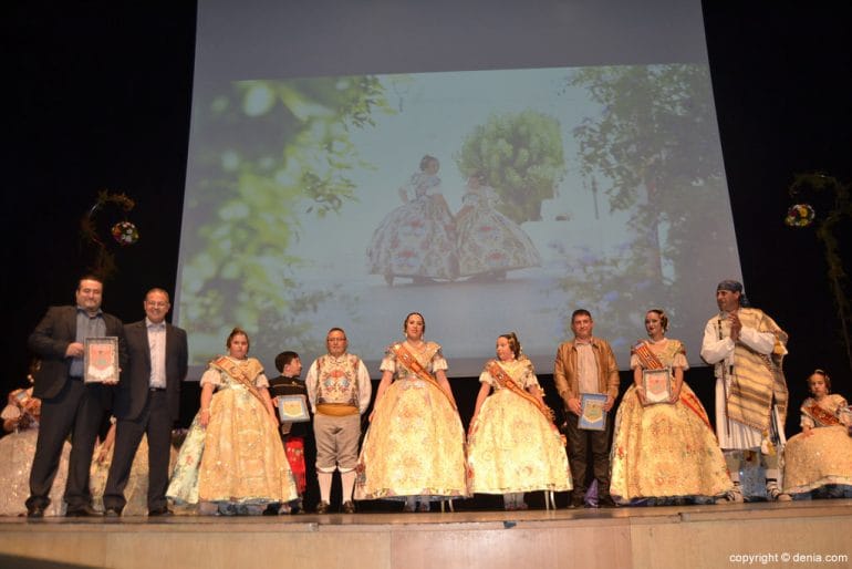 Despedida Falleras Mayores de Dénia 2017 - Reconocimiento a los artistas ganadores de las fallas de Dénia