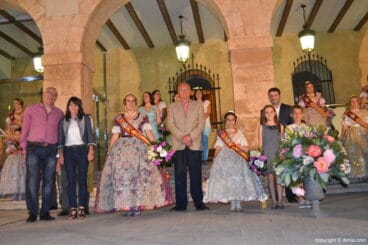 Elección falleras mayores Dénia 2018 – Detalle floral de la falla Campaments