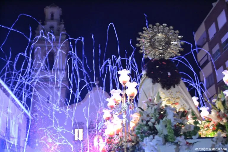 Procesión de la Mare de Déu dels Desemparats 2017 - llegada a la iglesia