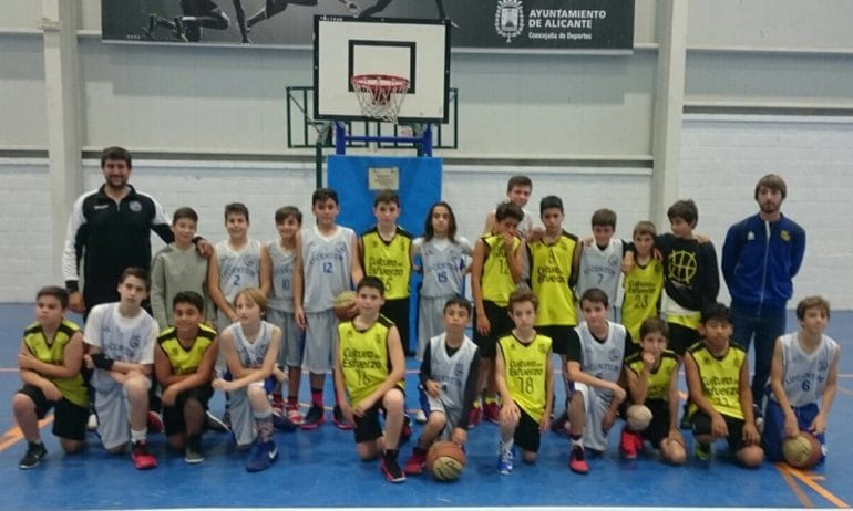 Alevines del Dénia Básquet y Lucentum