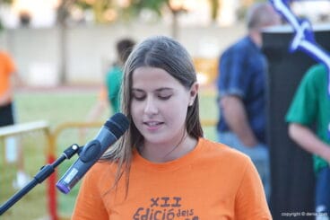 Ana Muñoz haciendo el juramento