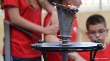 antorcha de los xi mini jocs olimpics de la marina alta