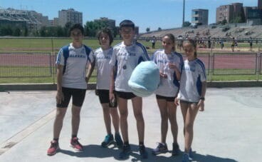 atletas del ca balearia dianium en el provincial infantil